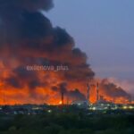Українські безпілотники вдарили по двох НПЗ у росії (фото, відео)