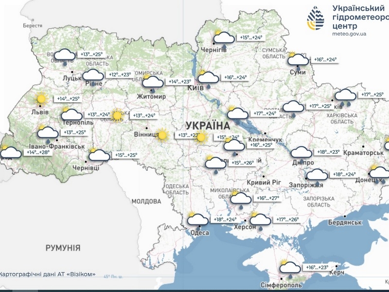 Сонця поки не чекайте: дощі заливатимуть Україну весь тиждень 8 — 14 червня